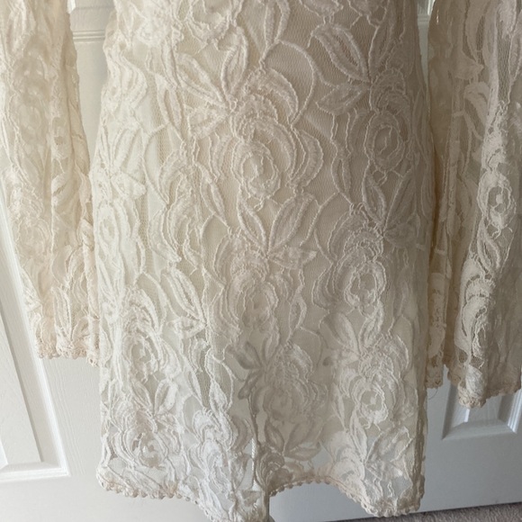Staring at Stars Lace Stretch Off White Dress - Picture 4 of 10
